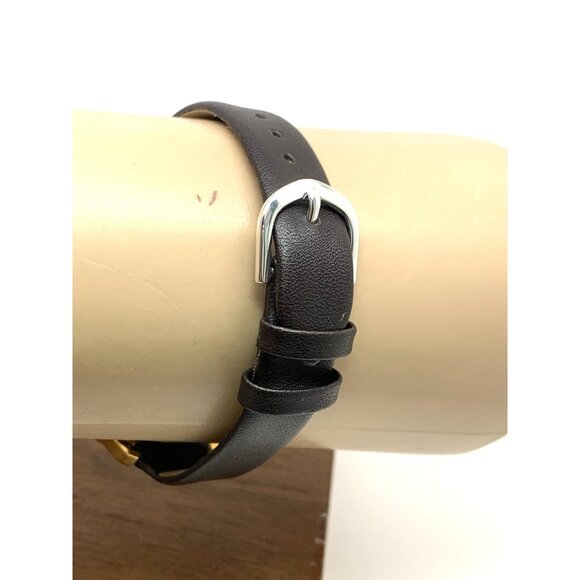 Timex Women's Watch TW2V36000 Quartz Gold Black Leather Band 32mm - Picture 9 of 13